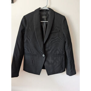 Women's J. Crew Black 100% Wool Blazer Size 0